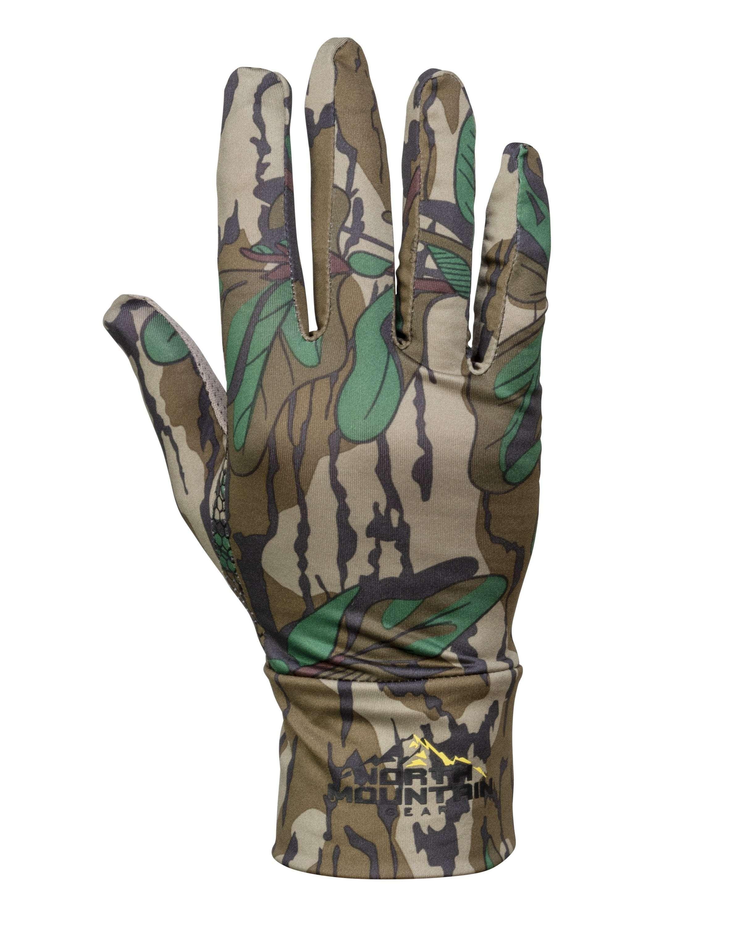 MOSSY OAK- Camouflage Stretch Fit Gloves - GreenLeaf - FREE SHIPPING ...
