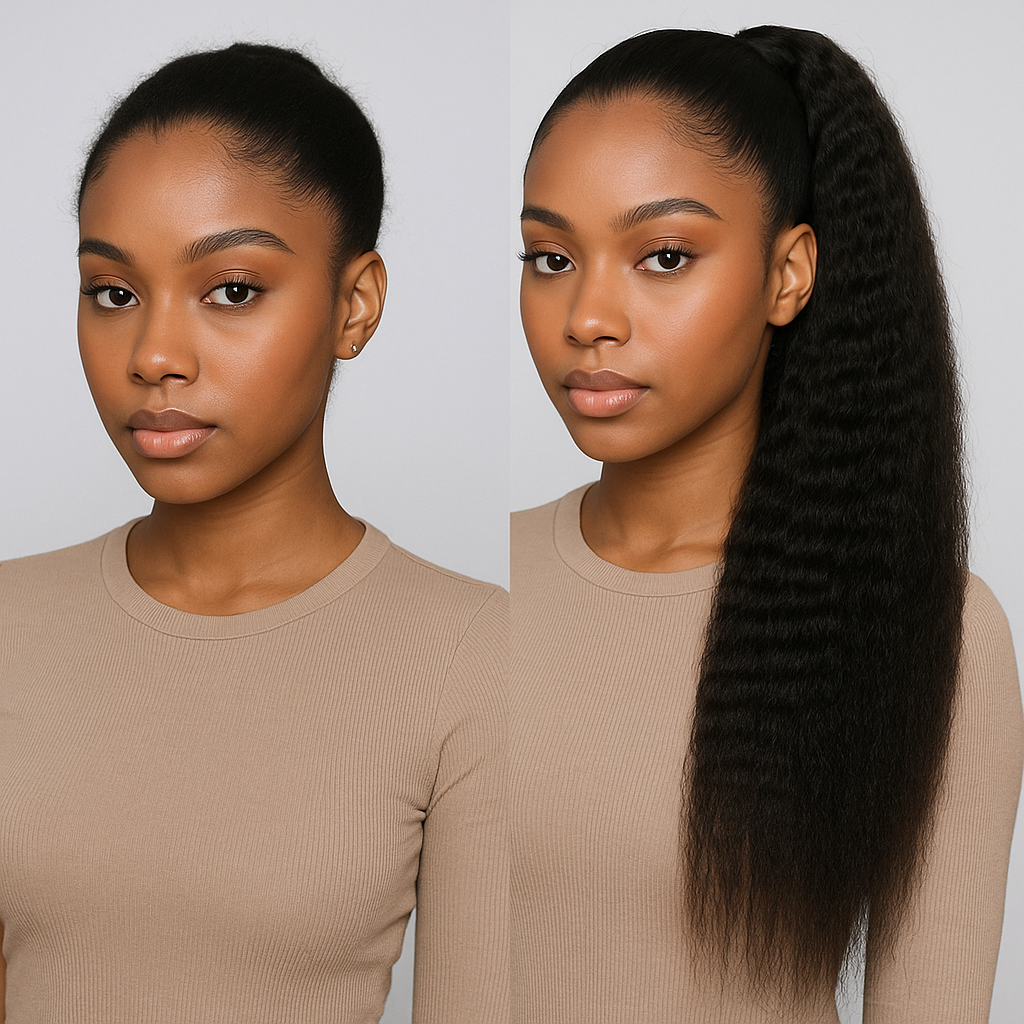 Blowout Straight Wrap Ponytail