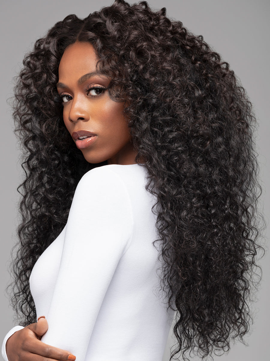 Maysa Ocean Wave Crochet hair 22in Soft Curly Crochet Hair Deep Wave  Braiding Crochet Hair Ocean Wave Crochet Synthetic Hair Extensions 6Packs  1BT27 22 Inch Pack of 6 1BT27