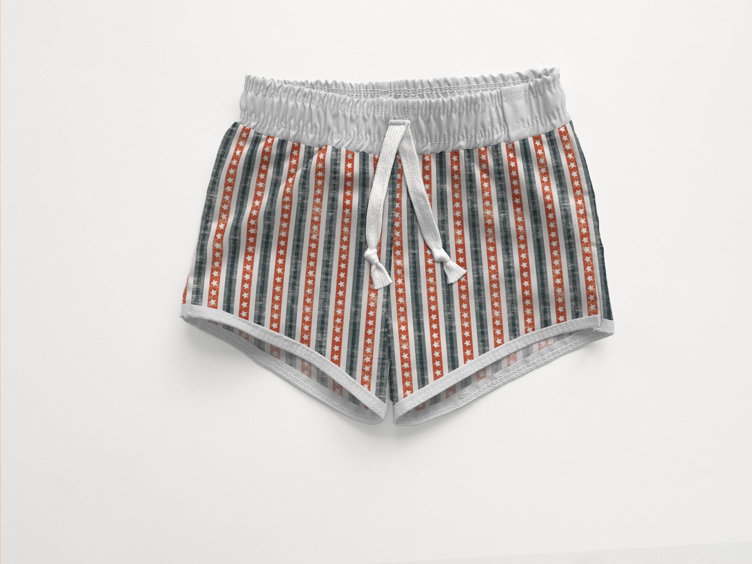 Board Shorts in Americana Stripe