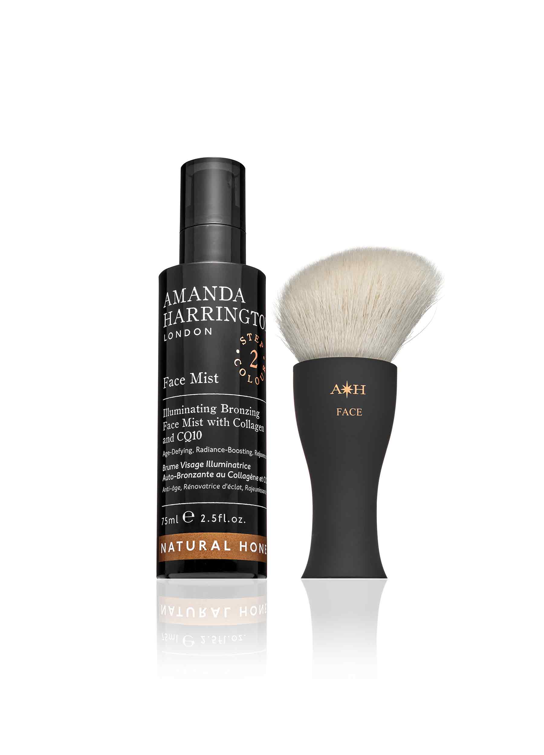 The Bronze & Sculpt Duo – Tanning Face Mist & Brush / Natural Honey