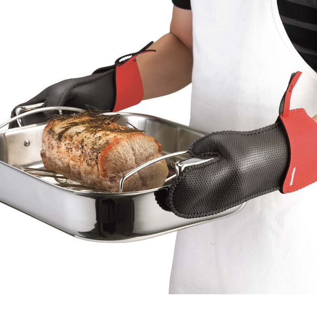 Kitchen Grips 2-Piece 5-Finger Chefs Kitchen Gloves
