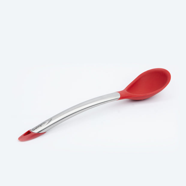 1pc Red Silicone Spaghetti Server Pasta Spoon, Non-stick Pot High