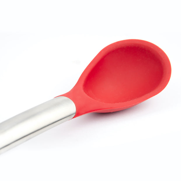 1pc Solid Color Silicone Spaghetti Spoon