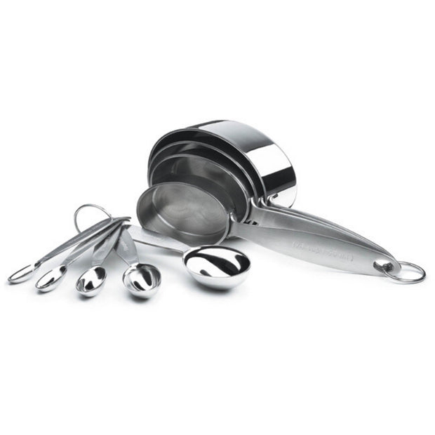 Bellemain Stainless Steel Measuring Spoon Set with D-Ring Holder