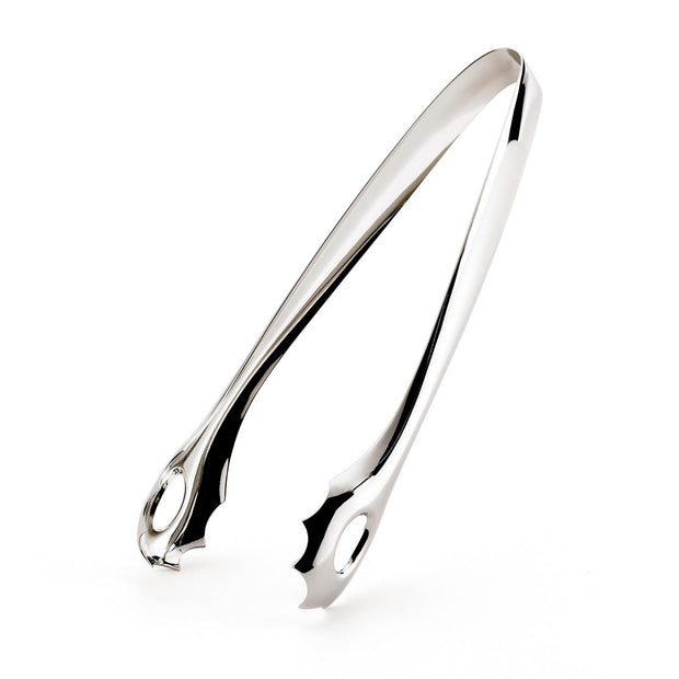 Salad Tongs, 9''L, one-piece, 18/8 stainless steel, mirror finish