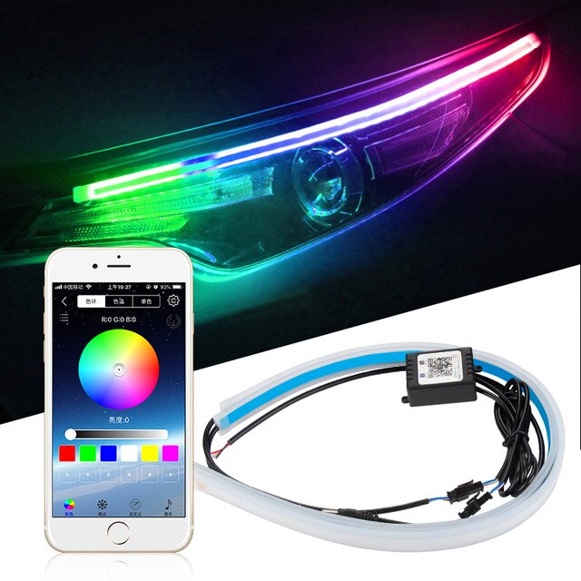 Xenon Tube™ APP Multi-Color LED Light Strip Turn Signal For Cars 