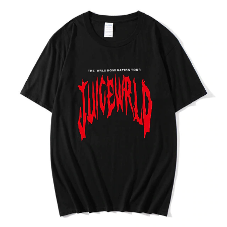 Juice Wrld World Domination Tour T-Shirt Black – Vintage Rap Wear