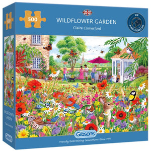 *NEW* Wildflower Garden 500 Piece Puzzle By Gibsons