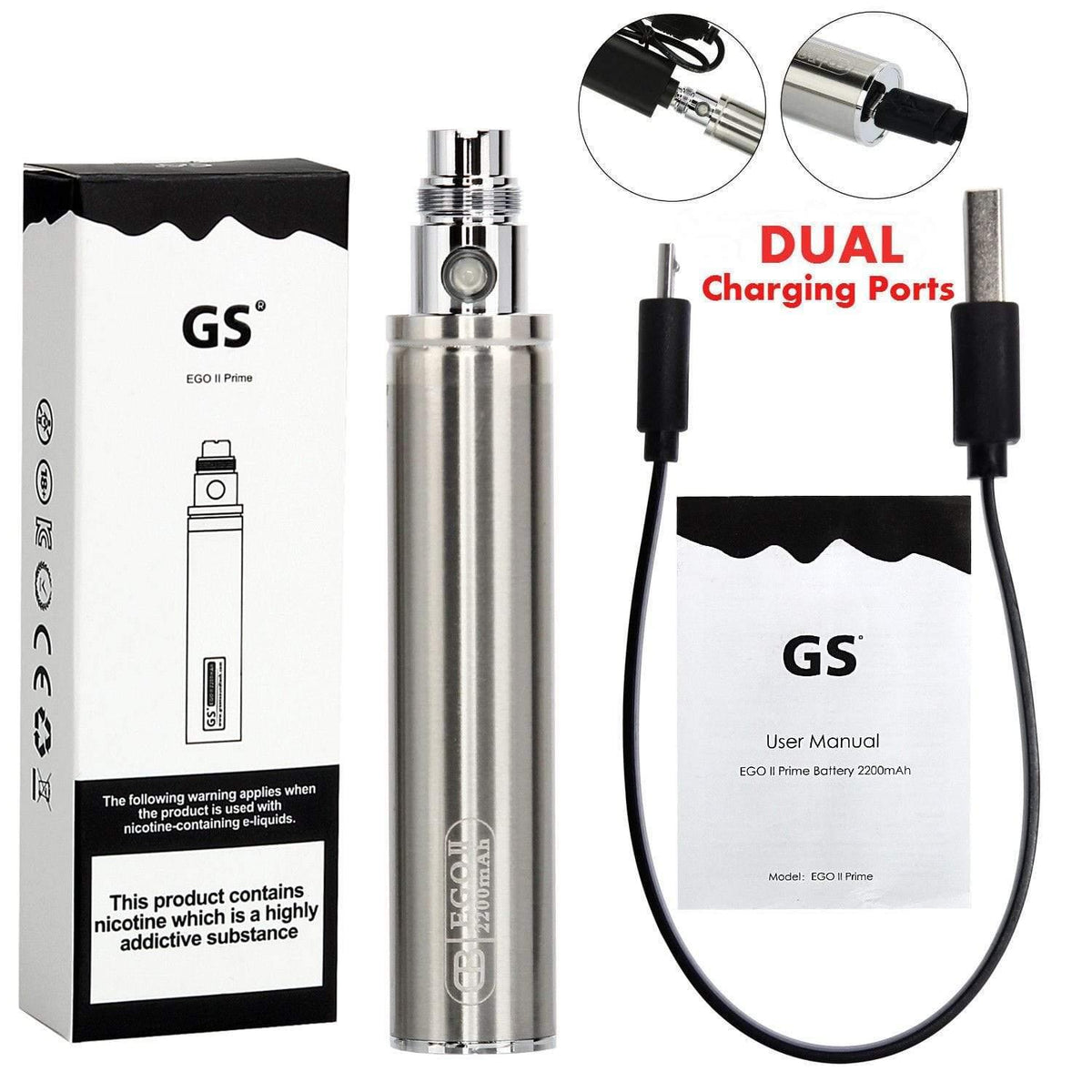 GS EGO II PRIME BATTERY - YD VAPE STORE