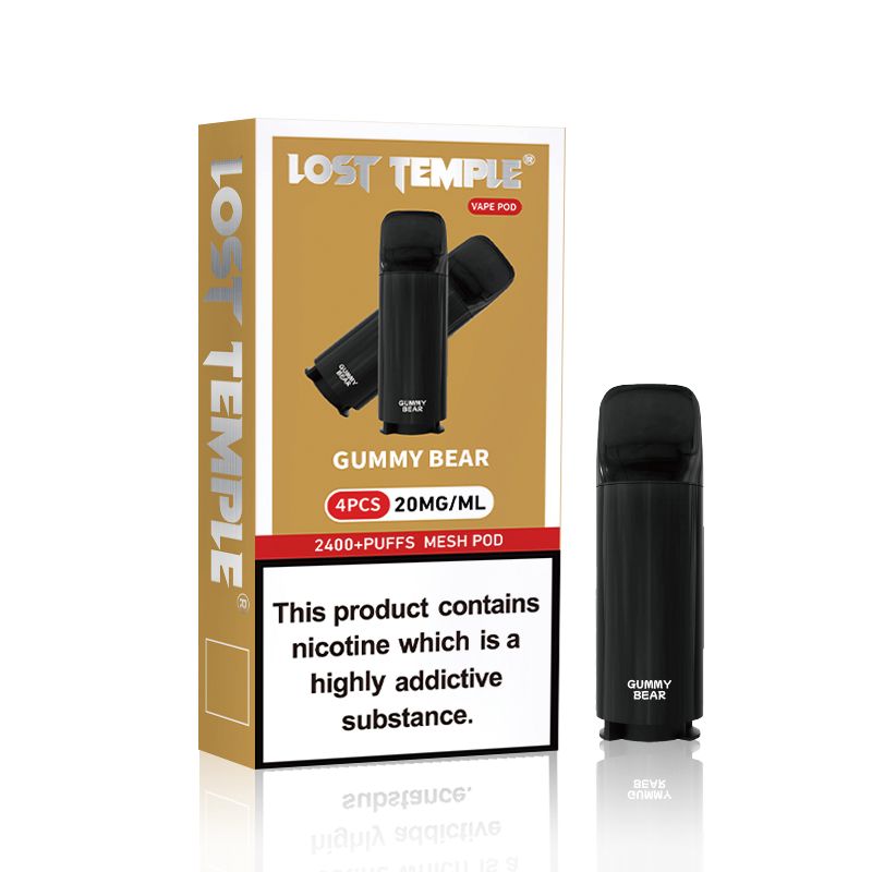 Lost Temple 2400 Puffs Pre-filled Pods - Pack of 4