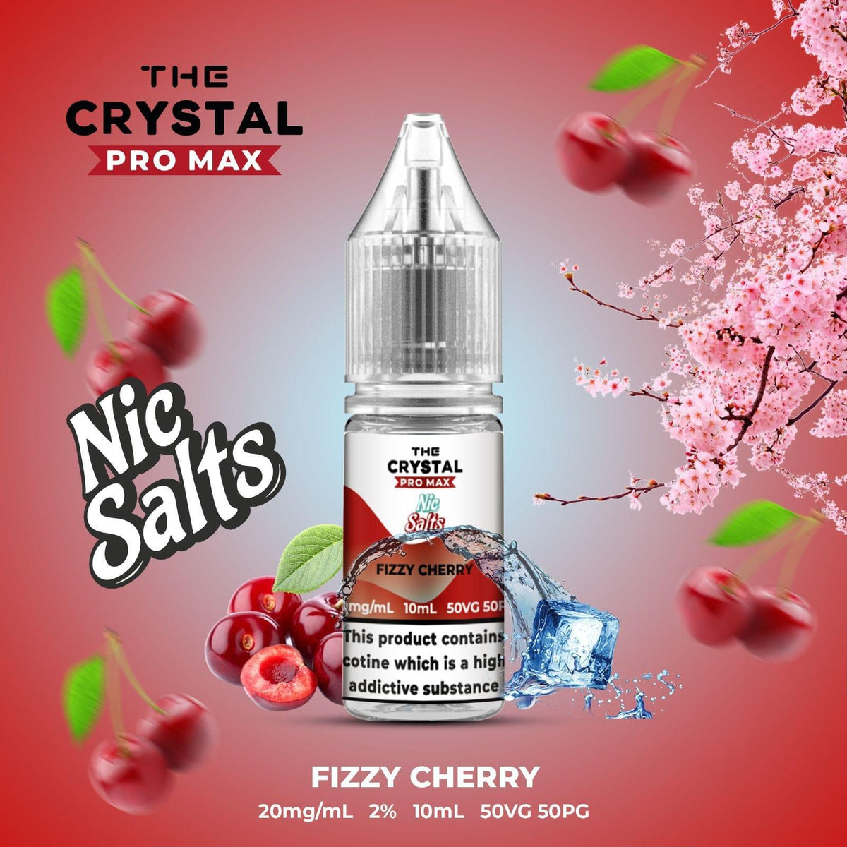 The Crystal Pro Max Vape Nic Salts 10ml - Box of 10 - YD VAPE STORE