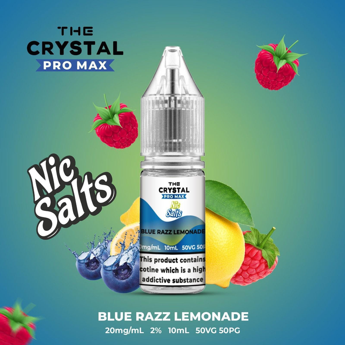 The Crystal Pro Max Vape Nic Salts 10ml - Box of 10 - YD VAPE STORE