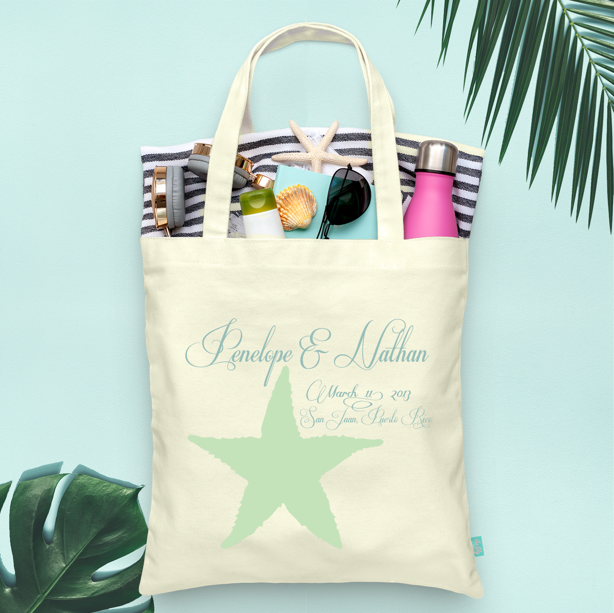 Sea Star Love - Canvas Tote Bag