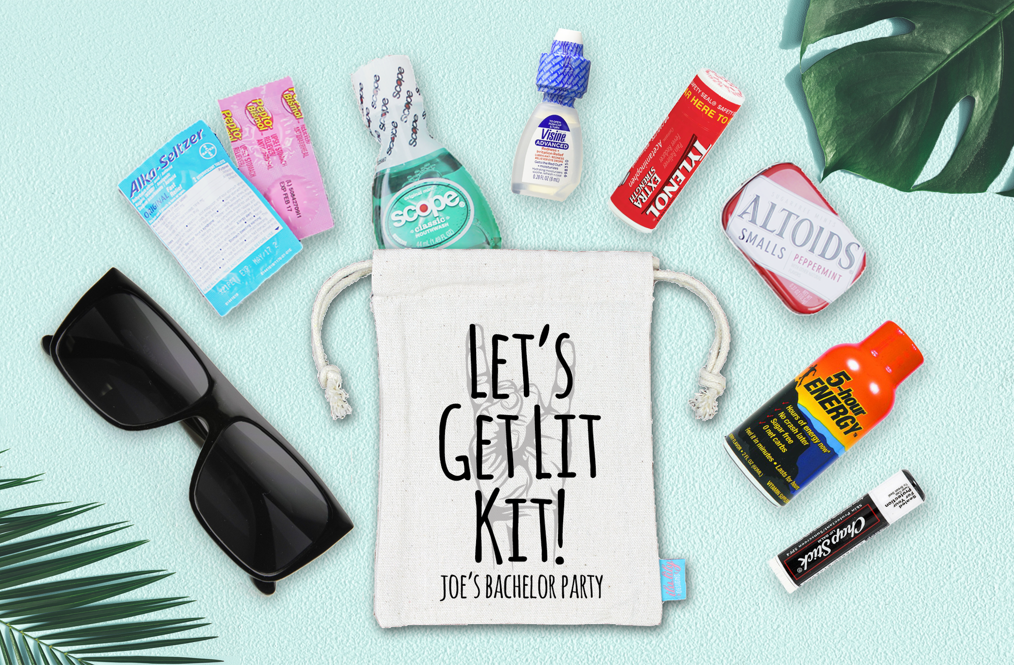 Bachelor Party Lets Get Lit Kit - Bachelor Party Hangover Recovery Oh Shit Kit