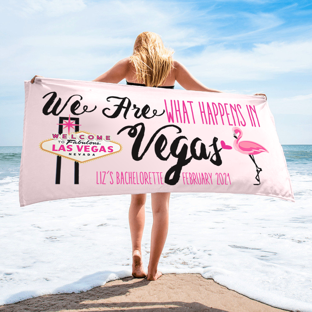 Las Vegas Bachelorette Party Beach Towel