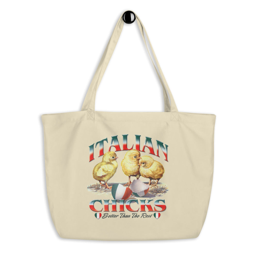 Download Italian Chicks Large organic tote bag - Guidogear