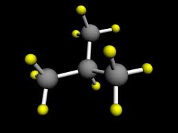 3D isobutane model