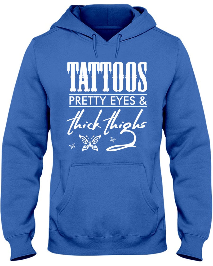 tattoos pretty eyes and thick thighs  Tattoos Pretty Eyes And Thick Thighs   Sticker  TeePublic