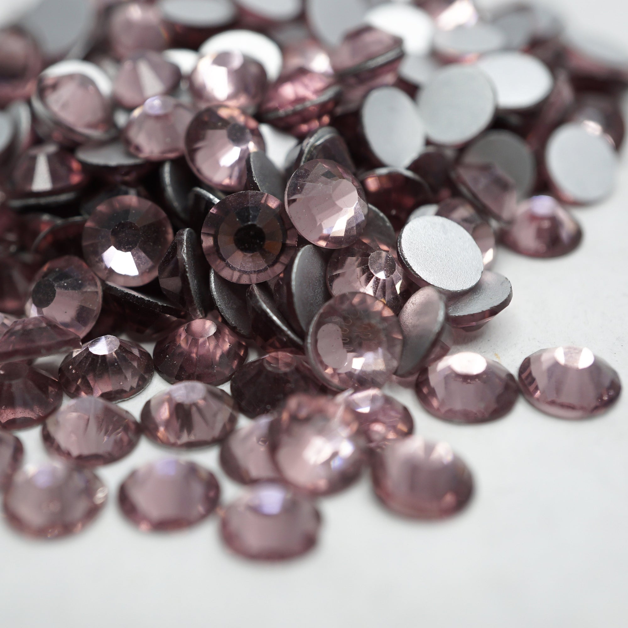 Super Glitter Jet Hematite Ss6 ss20 Hotfix Rhinestones - Temu