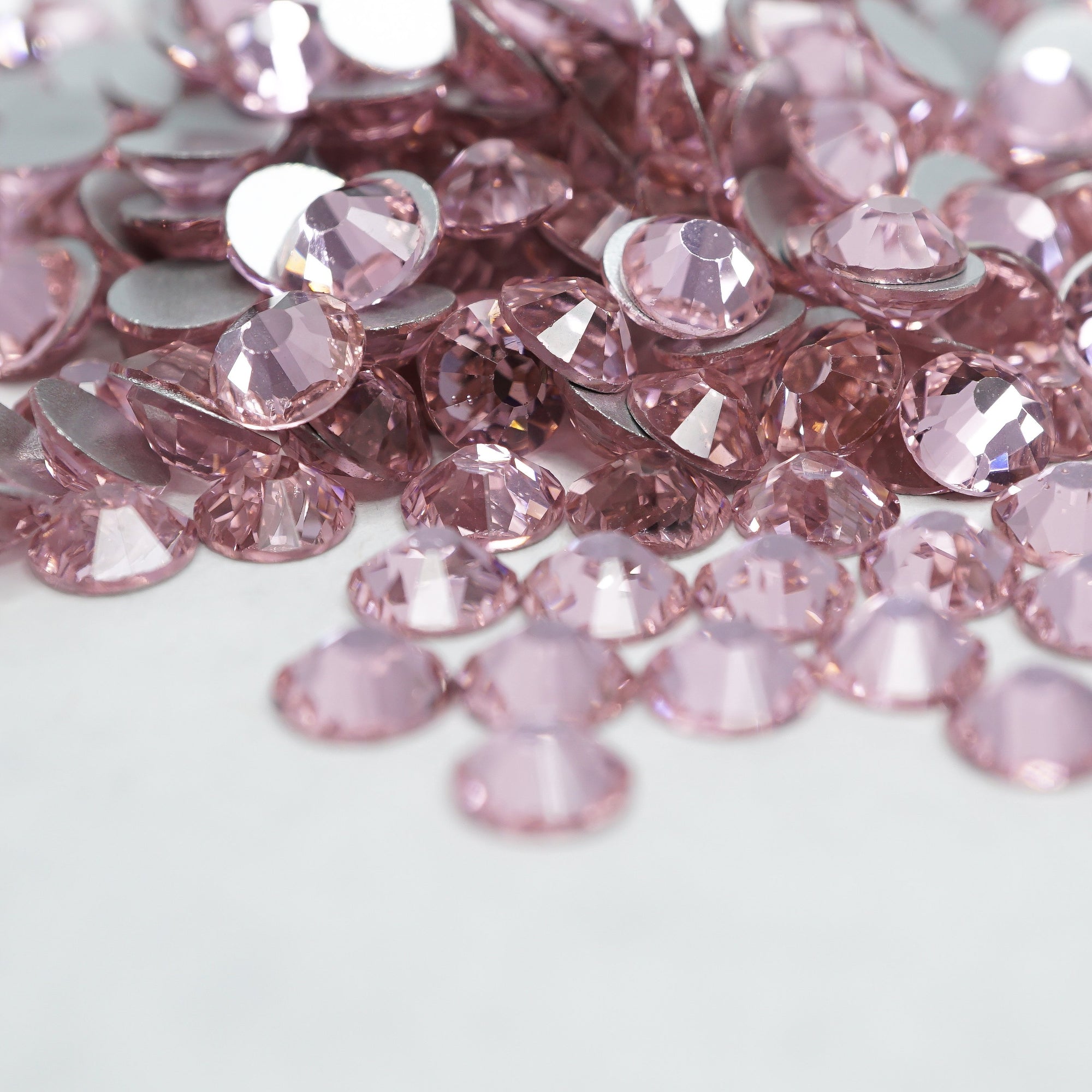 8mm LT Rose Square Rhinestone-0765-41