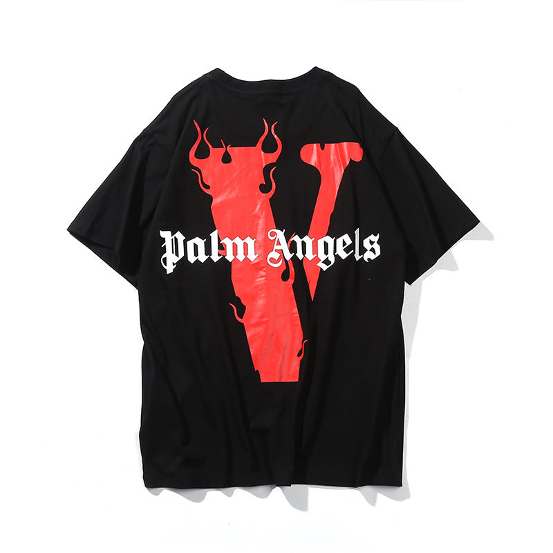 palm angels red shirt