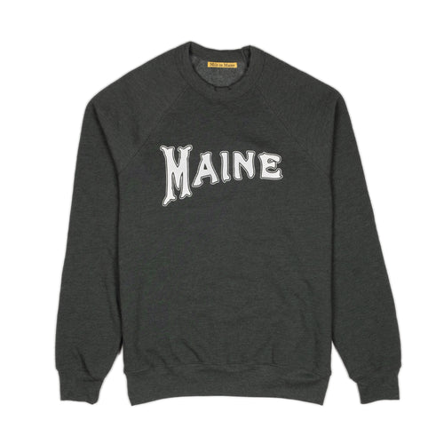On Sale! Women's Maine Raglan Sweatshirt, Heather Navy