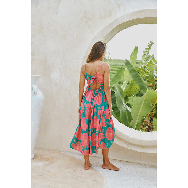 Nico Skirt • Hibiscus in Guava Breeze – Jana Lam Hawaii