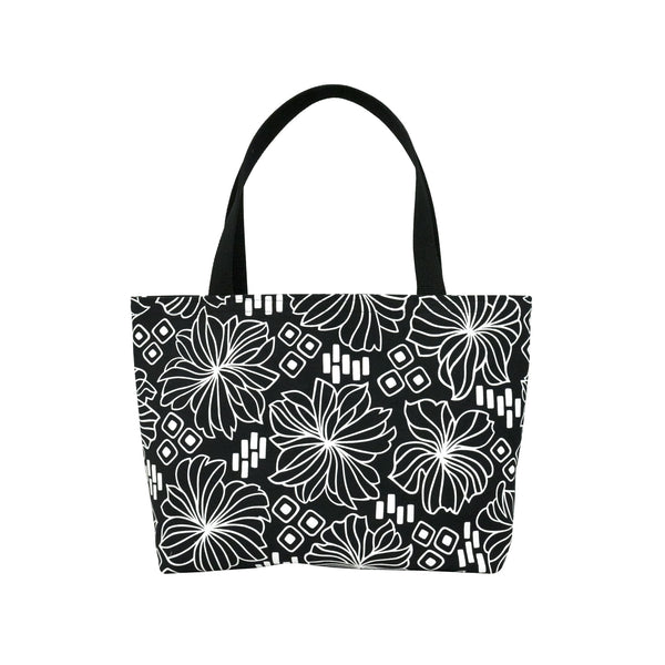 black and white beach bag