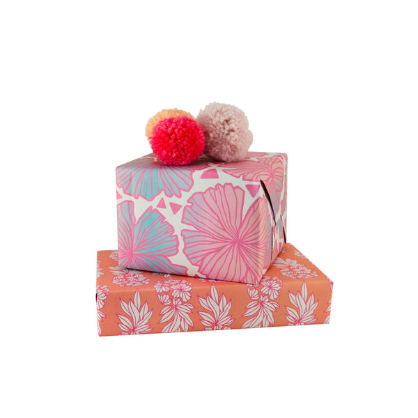 FALALALALA Pink Christmas Recycled Wrapping Paper – MASU