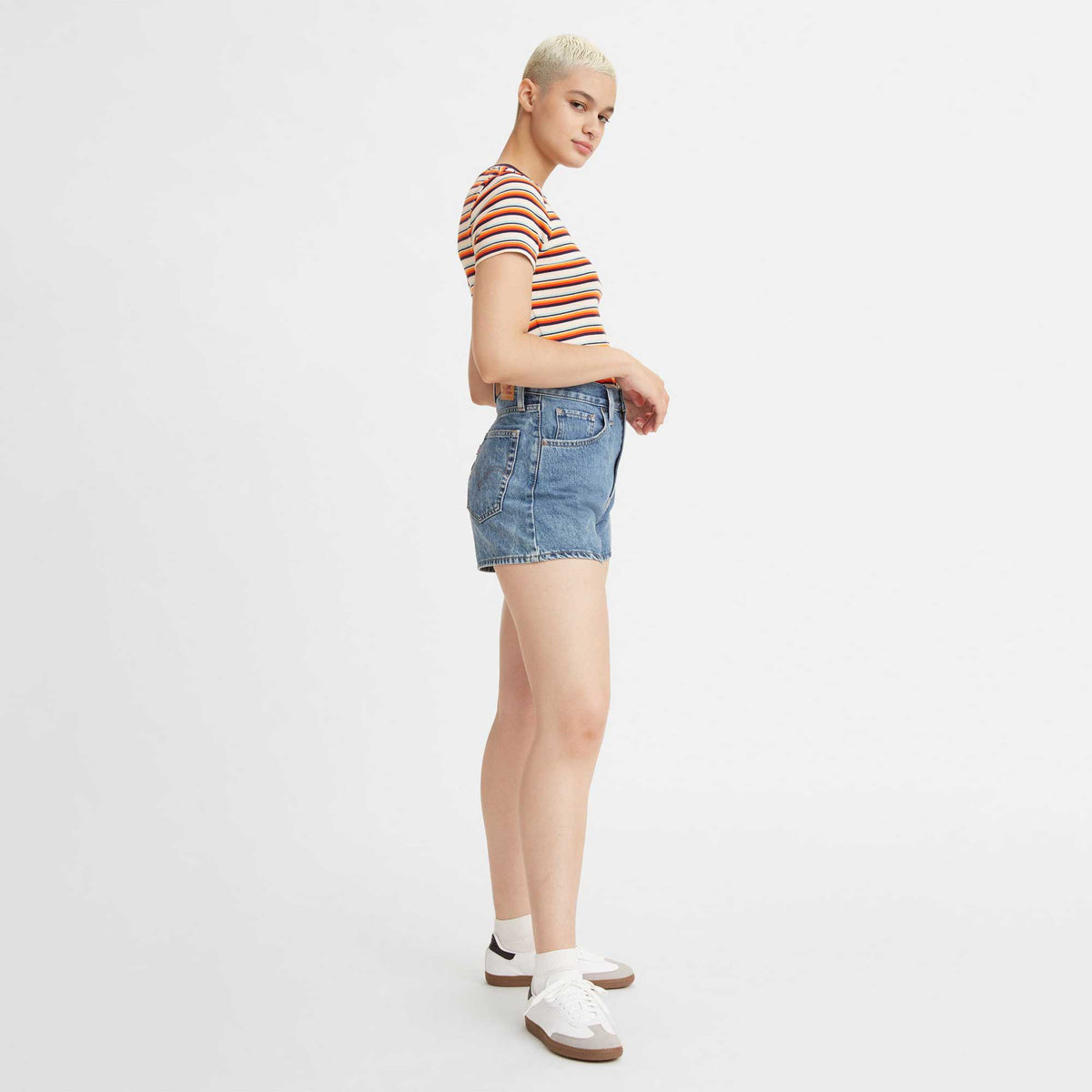 Levi's Womens High Waisted Mom Short, amazing, A1965-0001 – Norwood