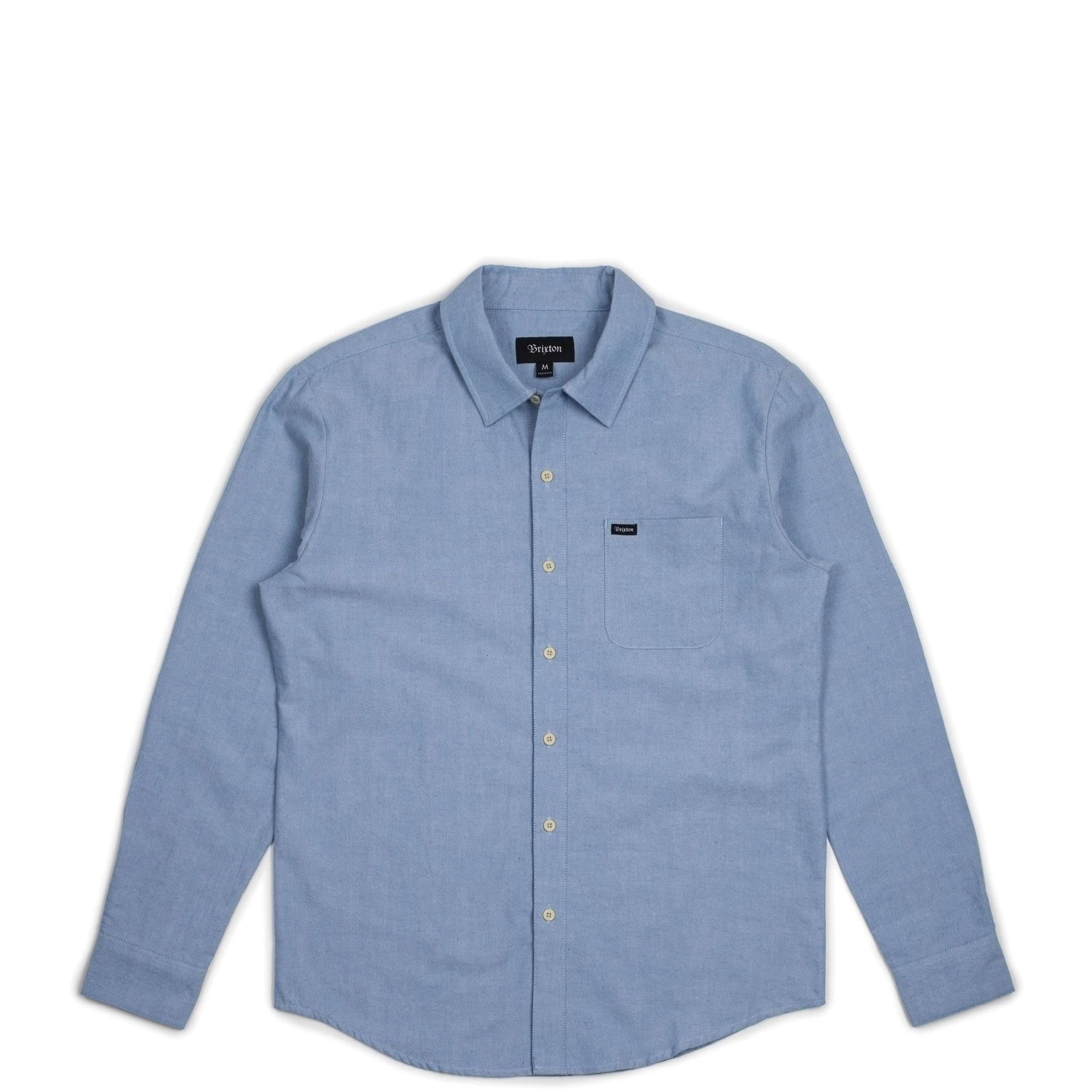 Brixton Charter Oxford L/S shirt 01102-LBLCH Light blue chambray – Norwood