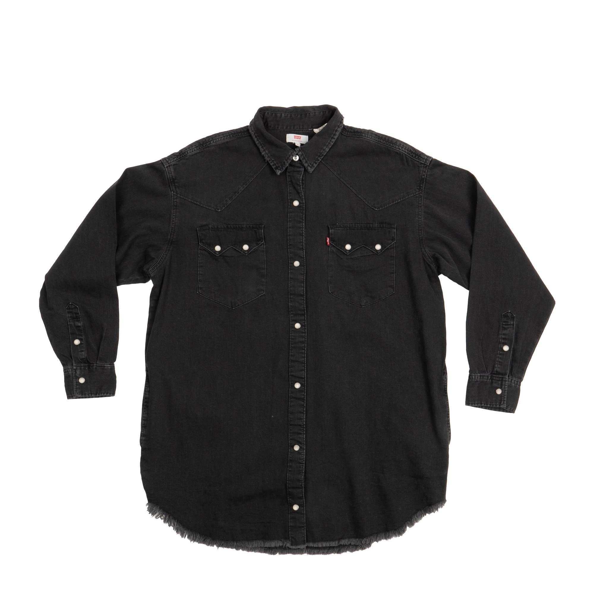 levi's oversized sawtooth denim shirt