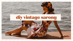 DIY Vintage sarong dress