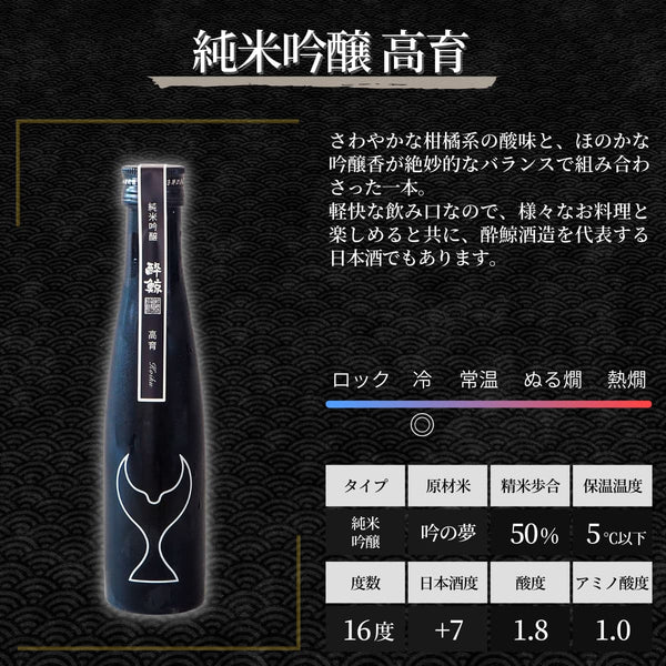 酔鯨 ハイエンドクラス 高級日本酒 飲みくらべ 5本 180mL