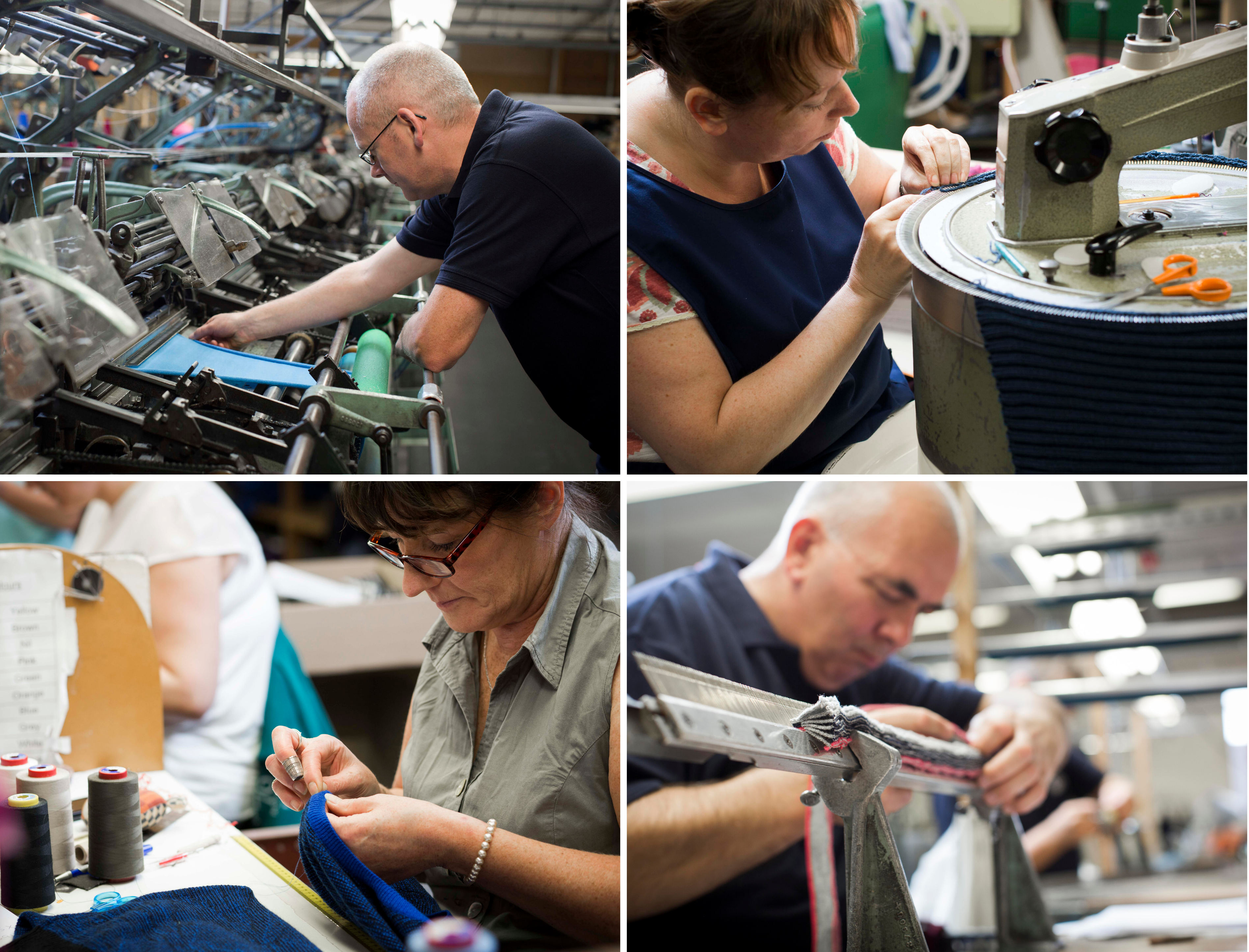 Behind the scenes at our scottish cashmere factory