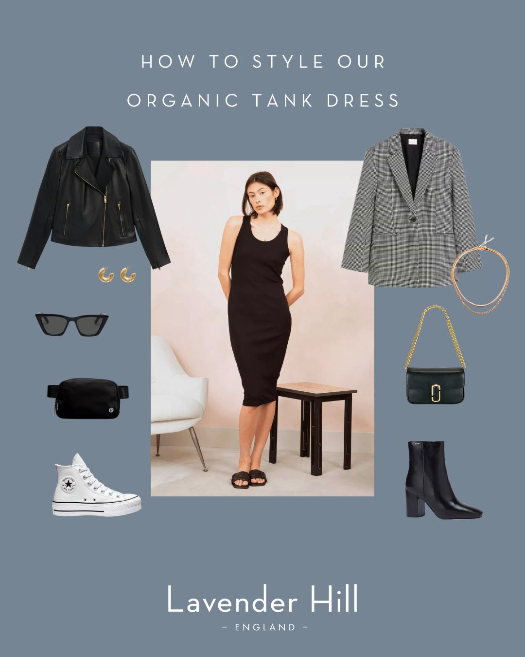 Effortless Style: How to Style a Black Tank Dress – Lavender Hill