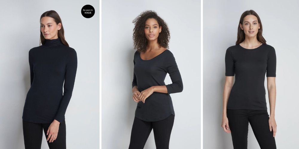 t-shirts noirs pour femmes de haute qualité