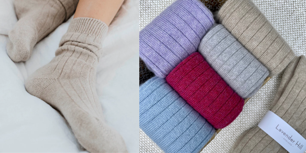 soft cosy cashmere socks