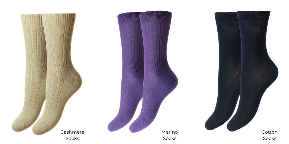 types of womens socks