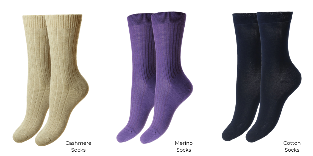 types de chaussettes pour femmes