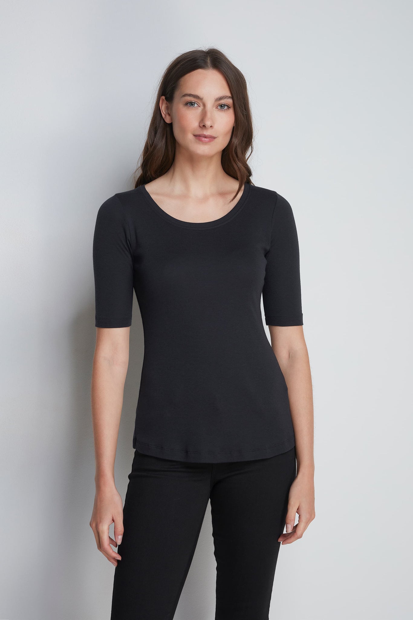 Roll Neck Micro Modal Top