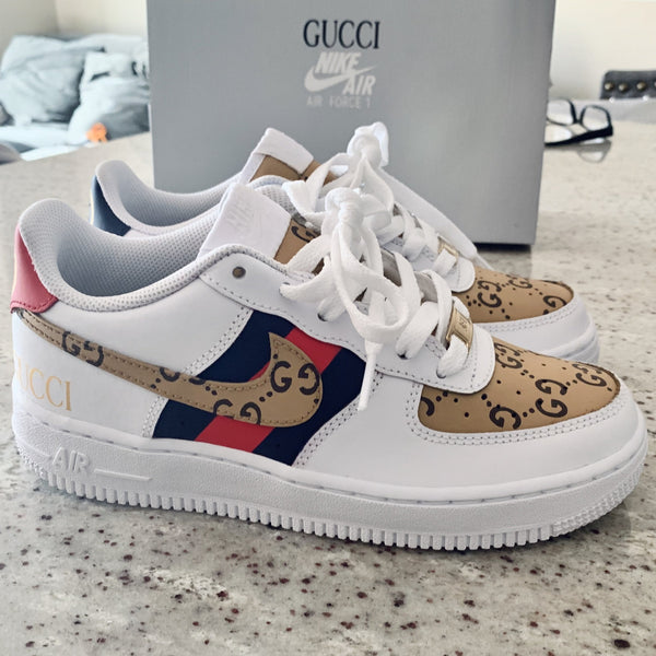 white gucci air force 1