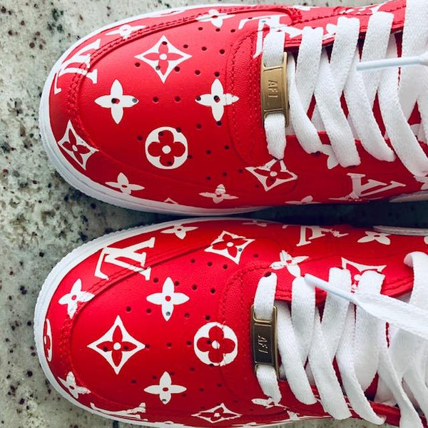 supreme louis vuitton air force