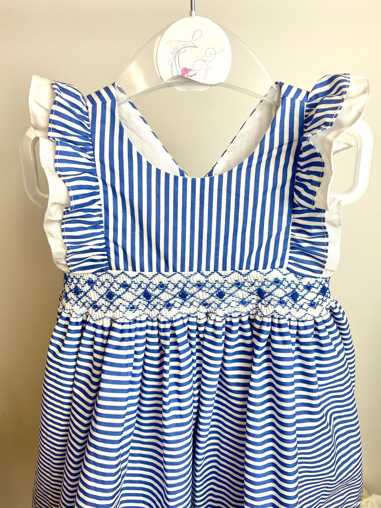 Kidiwi Nautical Navy & White Striped Dress | Lillie & Friends