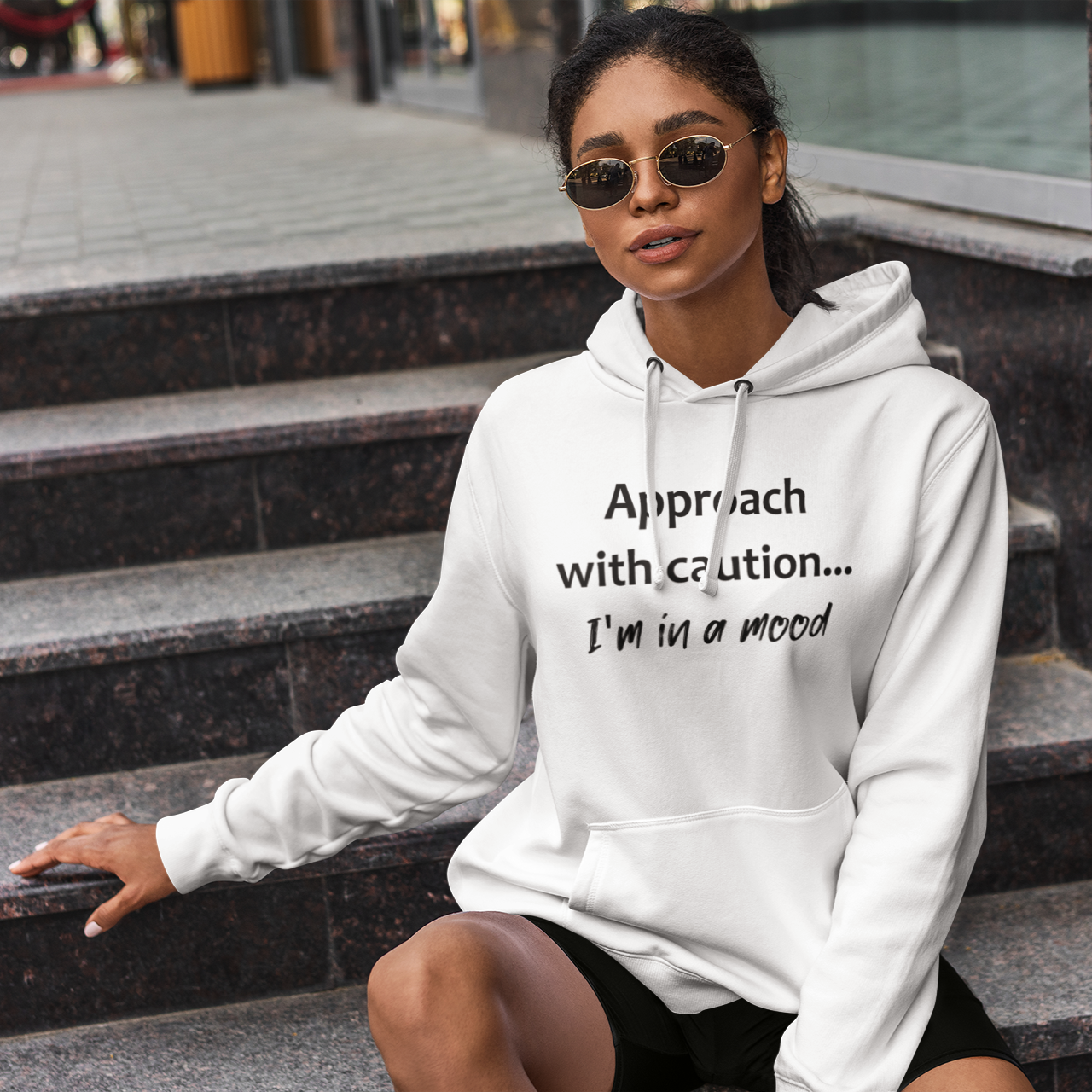 Unisex Hoodie Approach with caution...I'm in a mood | Free Shipping! –  28th Avenue Online