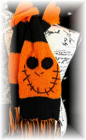 Zombie Knit Scarf by Sharpin Designs