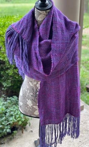 Purple Handwoven Wrap by Sharpin Designs