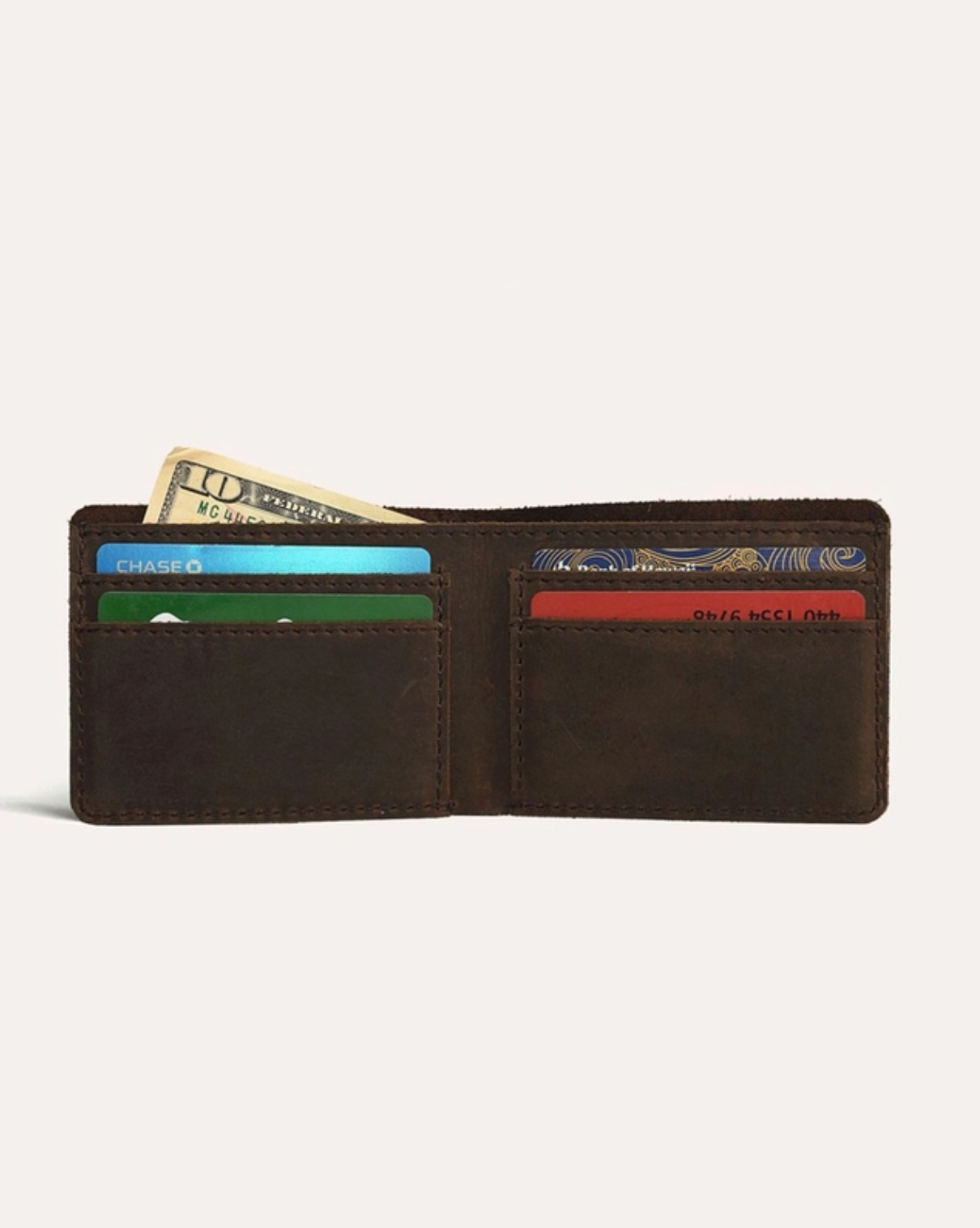 Kiko Leather Straight Cut Bifold Wallet