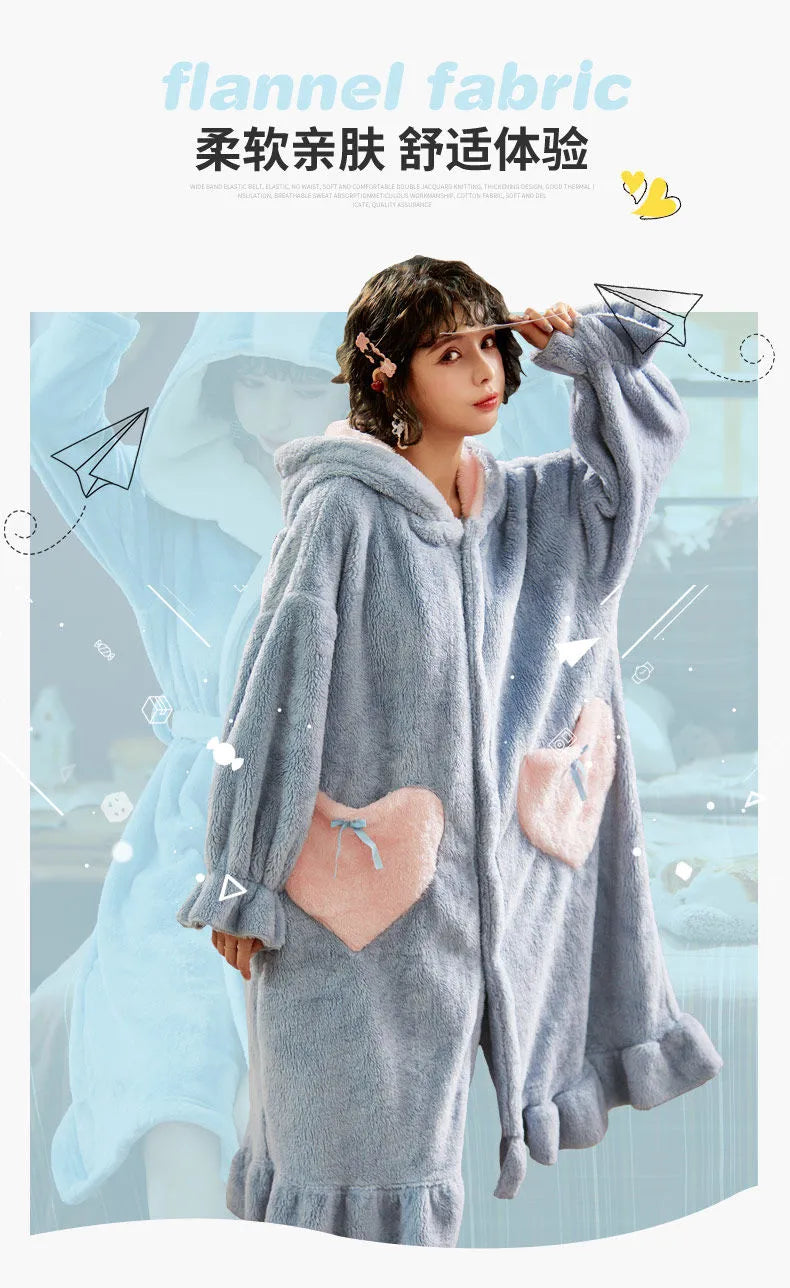 Bunny Rabbit Long Ears Cute Nightgown